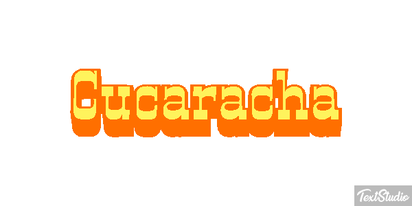 Cucaracha Текстовый эффект