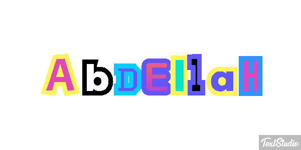 Abdellah テキスト効果