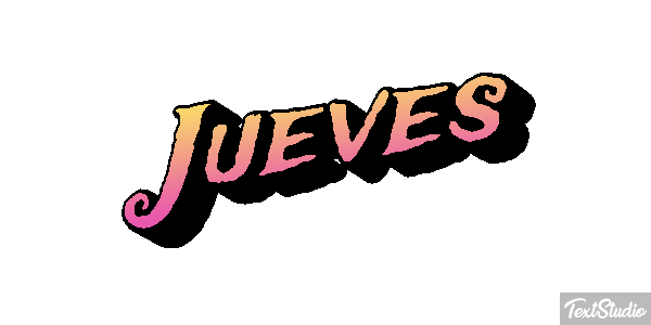 Jueves Efeito do texto