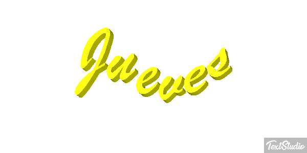 Jueves Efeito do texto