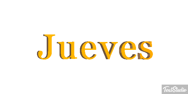 Jueves Efeito do texto
