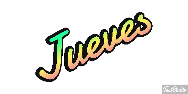 Jueves Efeito do texto