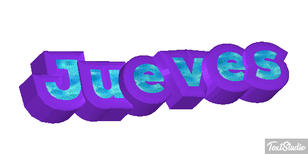 Jueves Efeito do texto