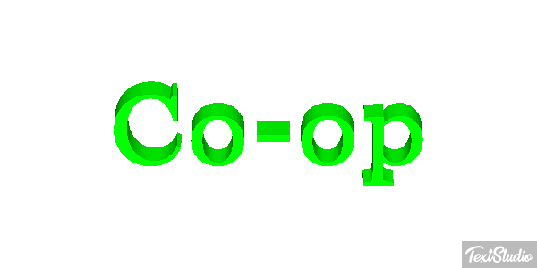 Co-op Tekst effect