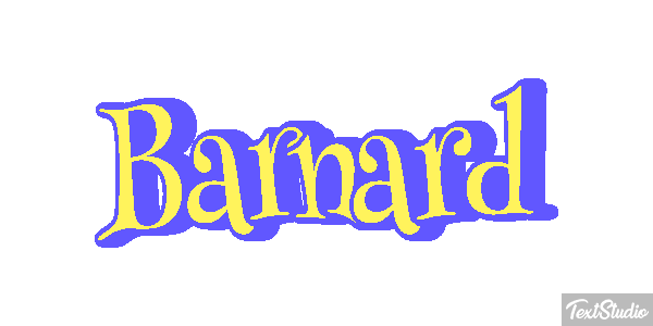 Barnard Text effect