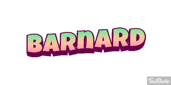 Barnard Text effect