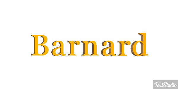 Barnard Text effect
