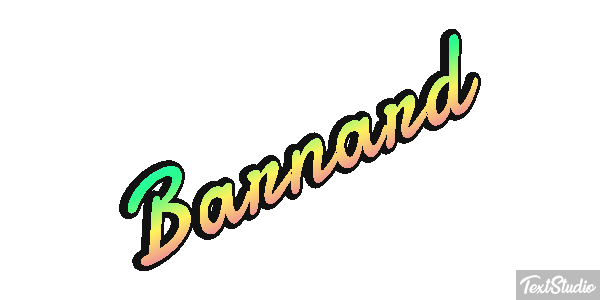 Barnard Text effect