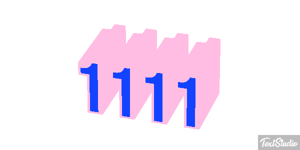 1111 Effetto testo