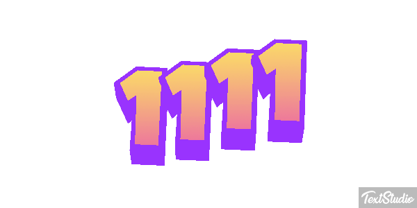 1111 Effetto testo