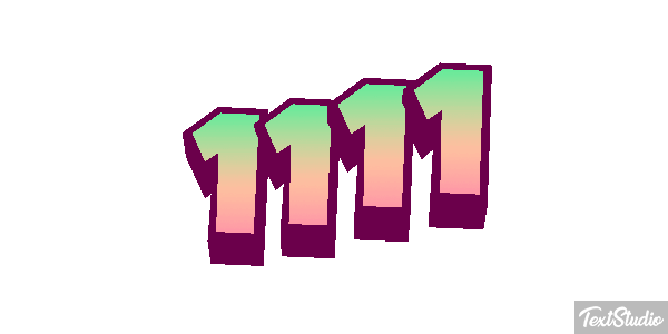 1111 Effetto testo