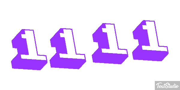 1111 Effetto testo