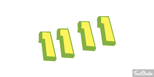 1111 Effetto testo