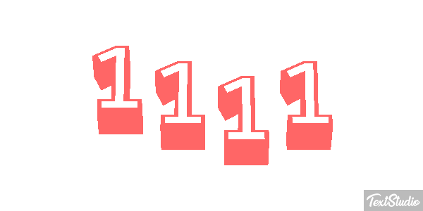1111 Effetto testo