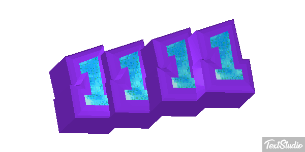 1111 Effetto testo