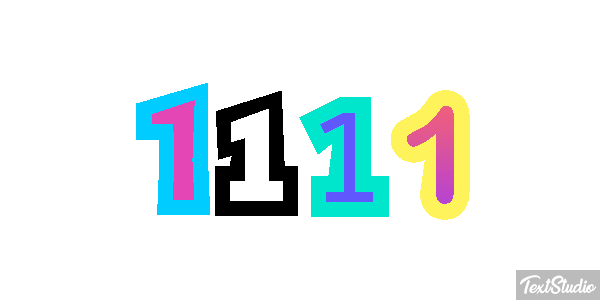 1111 Effetto testo