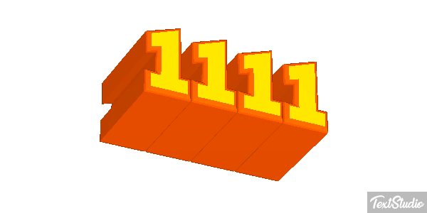 1111 Effetto testo