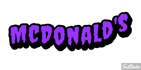 McDonald's Tekst effect