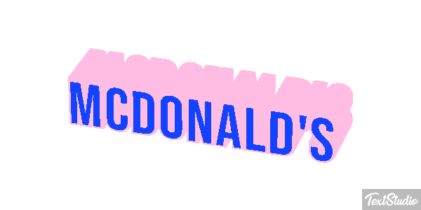 McDonald's Tekst effect