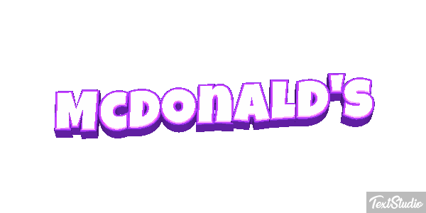 McDonald's Tekst effect
