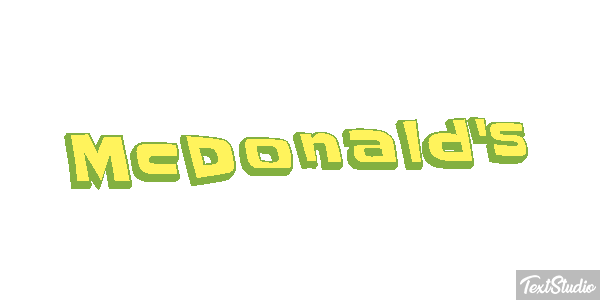 McDonald's Tekst effect