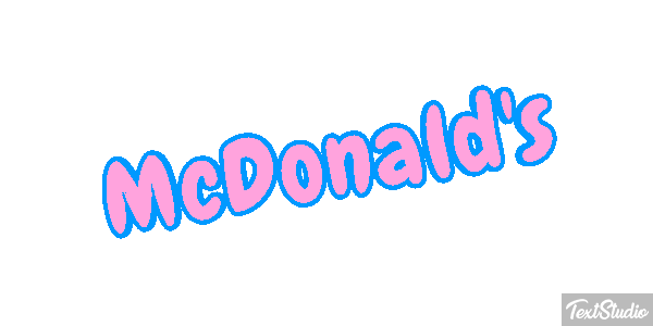 McDonald's Tekst effect