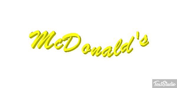 McDonald's Tekst effect