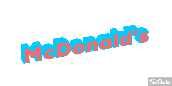 McDonald's Tekst effect