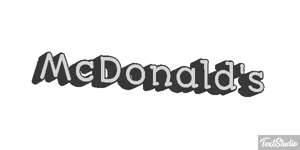 McDonald's Tekst effect