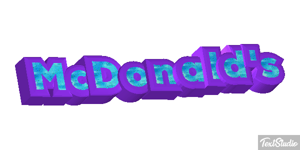 McDonald's Tekst effect