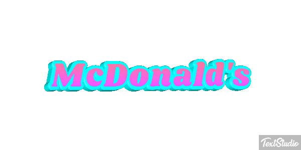 McDonald's Tekst effect