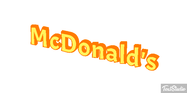 McDonald's Tekst effect