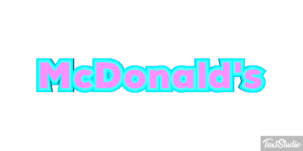 McDonald's Tekst effect