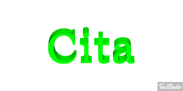 Çita Effet de texte