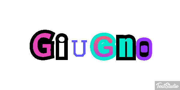 Giugno Текстовый эффект