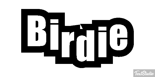 Birdie Efecto de texto