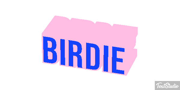 Birdie Efecto de texto