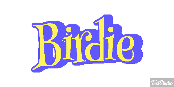 Birdie Efecto de texto