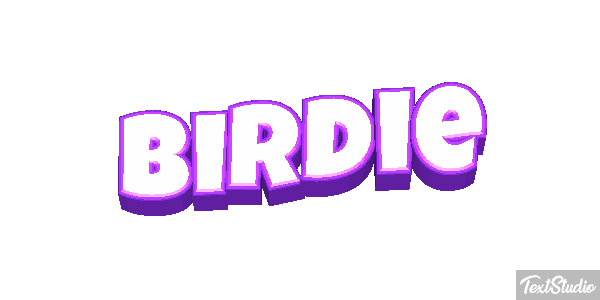 Birdie Efecto de texto