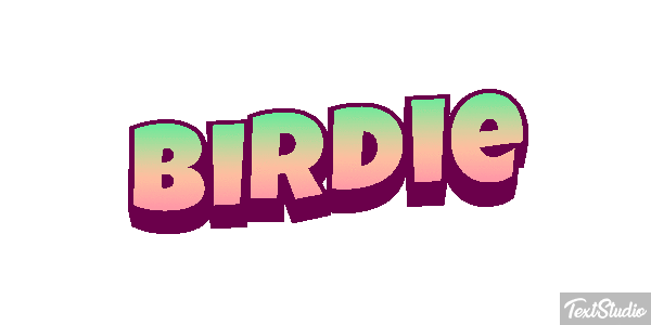 Birdie Efecto de texto