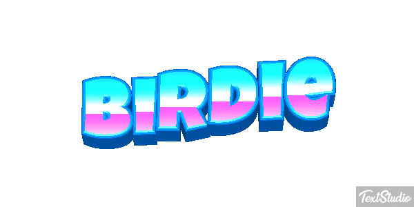 Birdie Efecto de texto