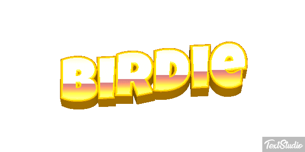 Birdie Efecto de texto