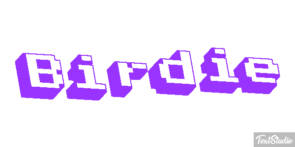 Birdie Efecto de texto