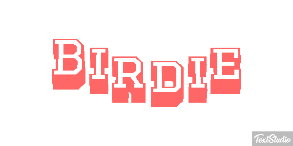 Birdie Efecto de texto