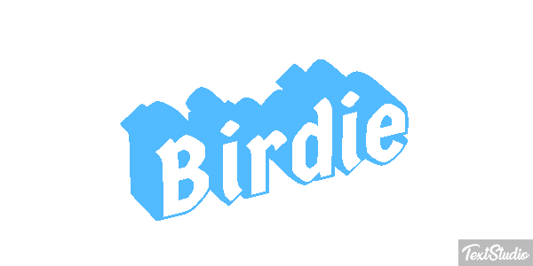 Birdie Efecto de texto