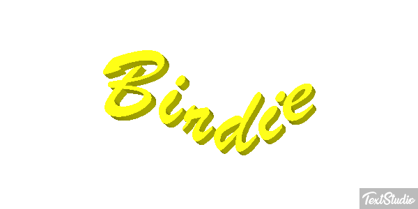 Birdie Efecto de texto