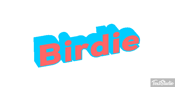 Birdie Efecto de texto