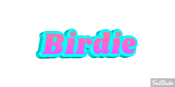 Birdie Efecto de texto