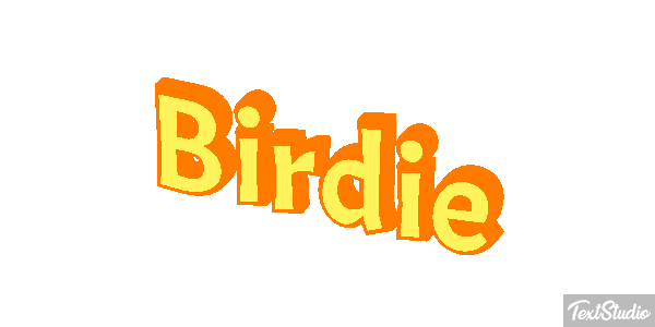 Birdie Efecto de texto