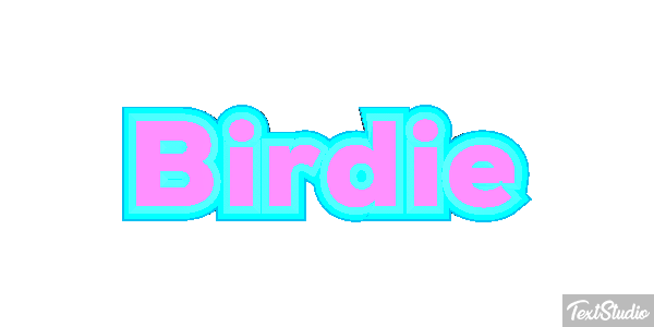 Birdie Efecto de texto